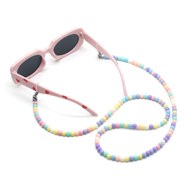 Bunte Perlen Brillen Kette Karnz