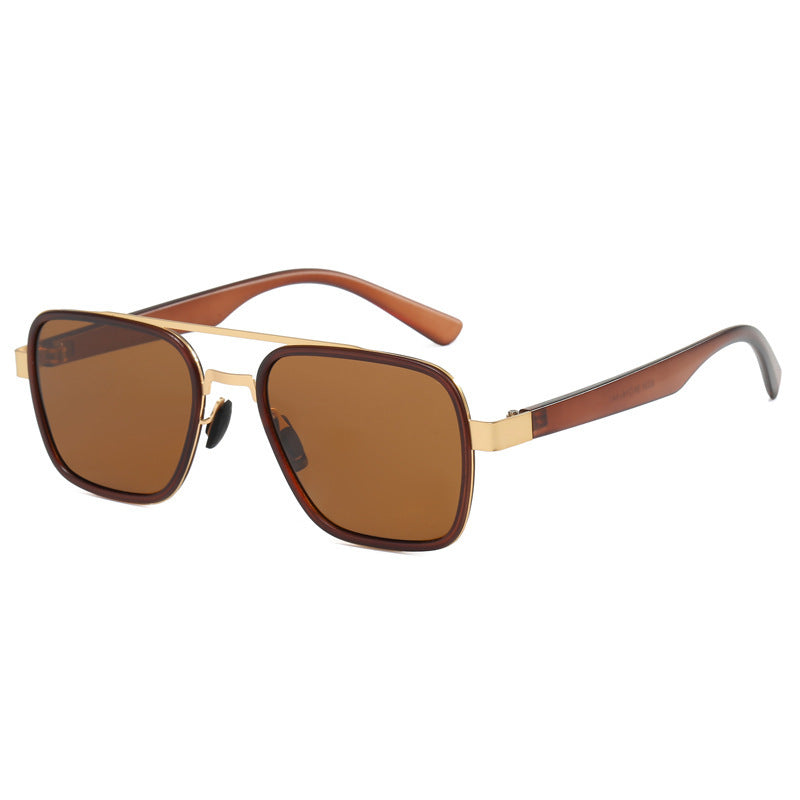 Damen modische Sonnenbrille mit quadratischem Rahmen und innovativen Gläsern Karnz