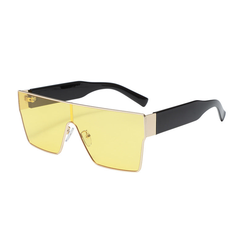 Damen Modische visierartige Sonnenbrille mit innovativem Rahmen Karnz
