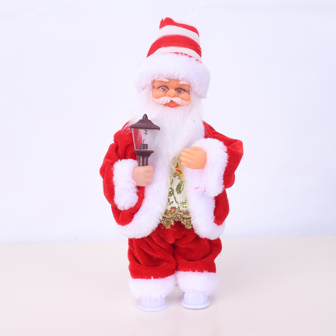 Dekorative Weihnachtsmannfigur mit Süßigkeit