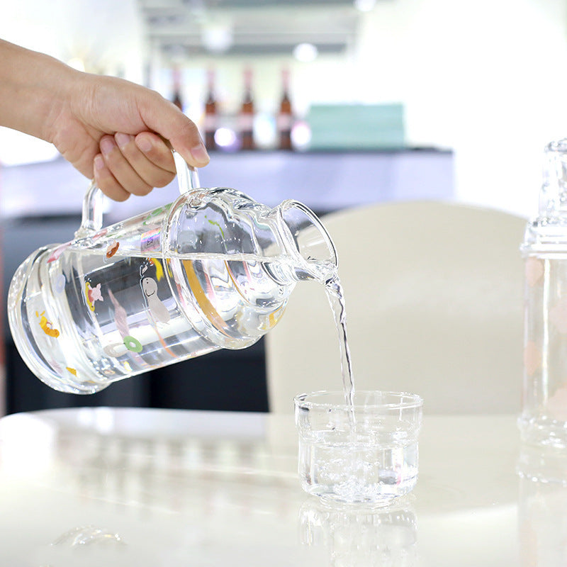 Damen Glas Krug mit bezaubernden Tiermotiven Karnz