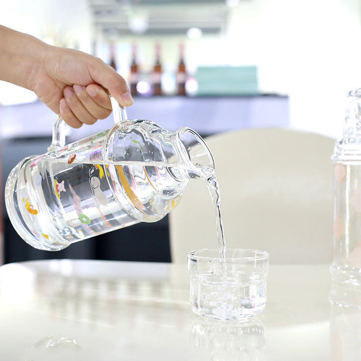 Damen Glas Krug mit bezaubernden Tiermotiven Karnz