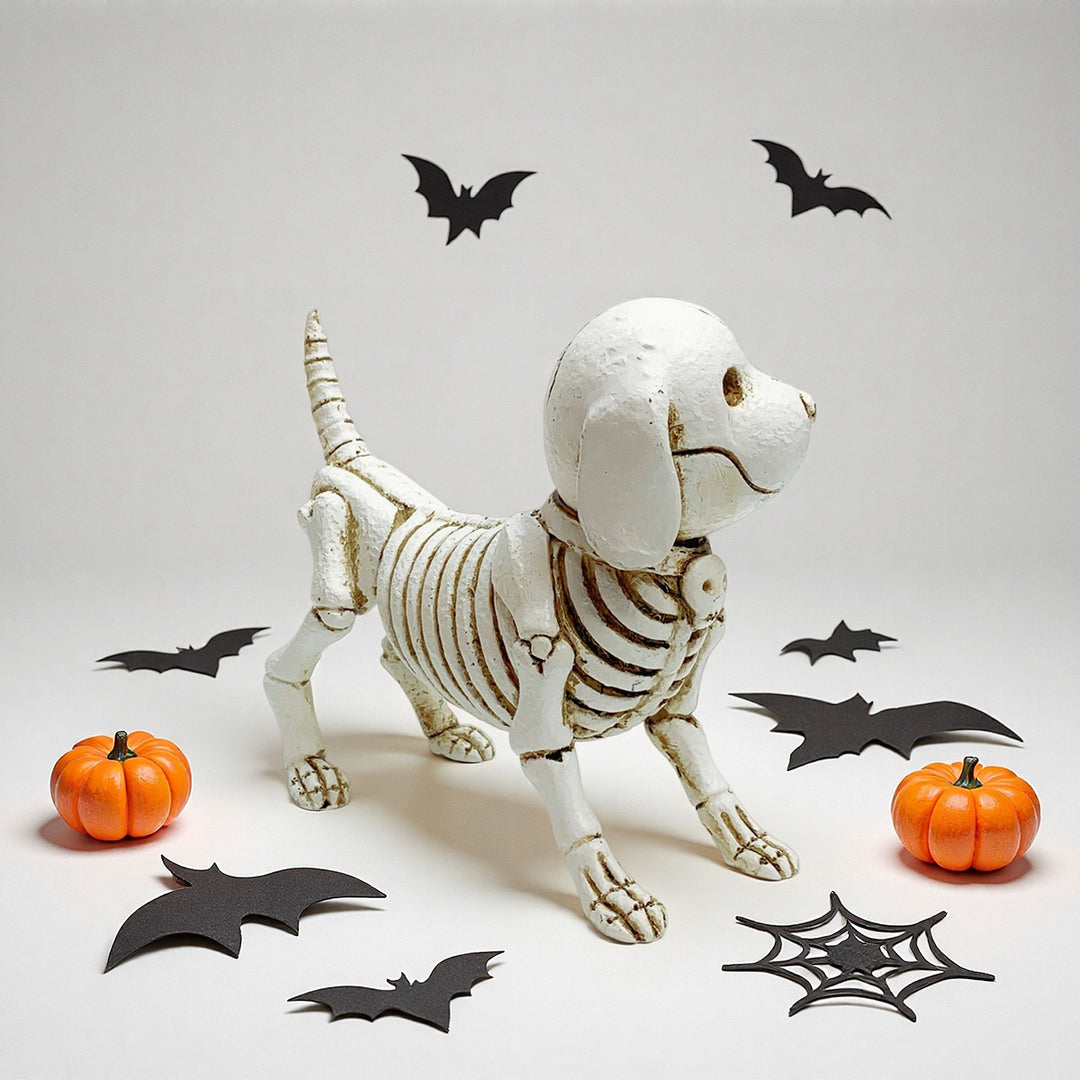 Dekorative Hundeskelettfigur Karnz