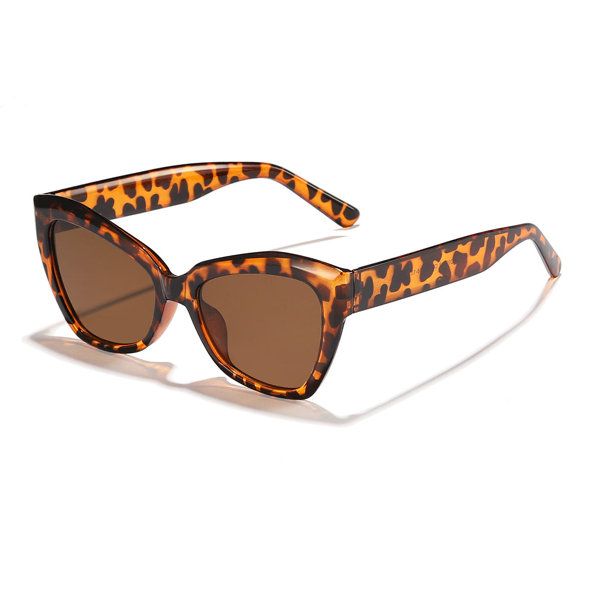 Damen Cat-Eye Sonnenbrille mit stilvollem transparentem Rahmen Karnz