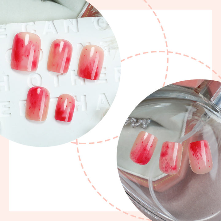 Stylisches Marmor-Finish Press-On-Nagelset Karnz