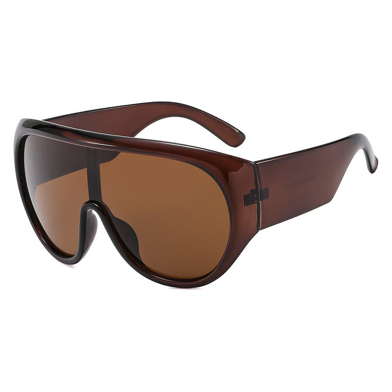 Damen sportliche Sonnenbrille im aerodynamischen Design mit breitem Sichtfeld Karnz