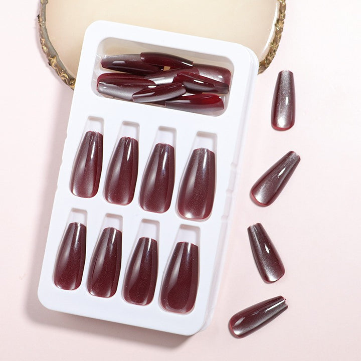 Kurze Mandel Press-On Nagelset Karnz