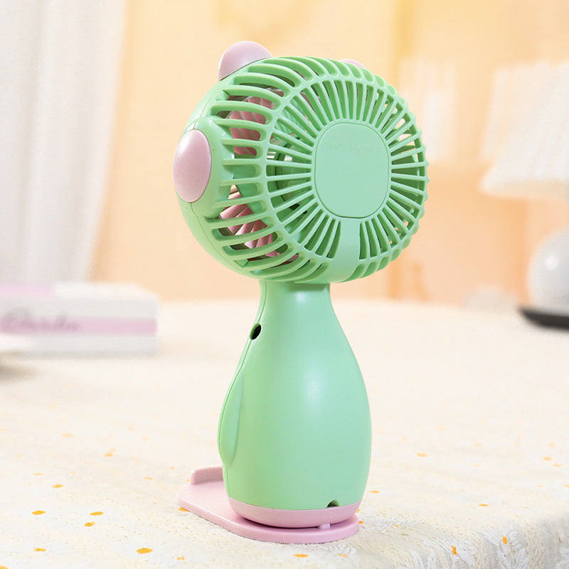 Damen Tragbarer Handventilator im kreativen Teddymotiv Karnz