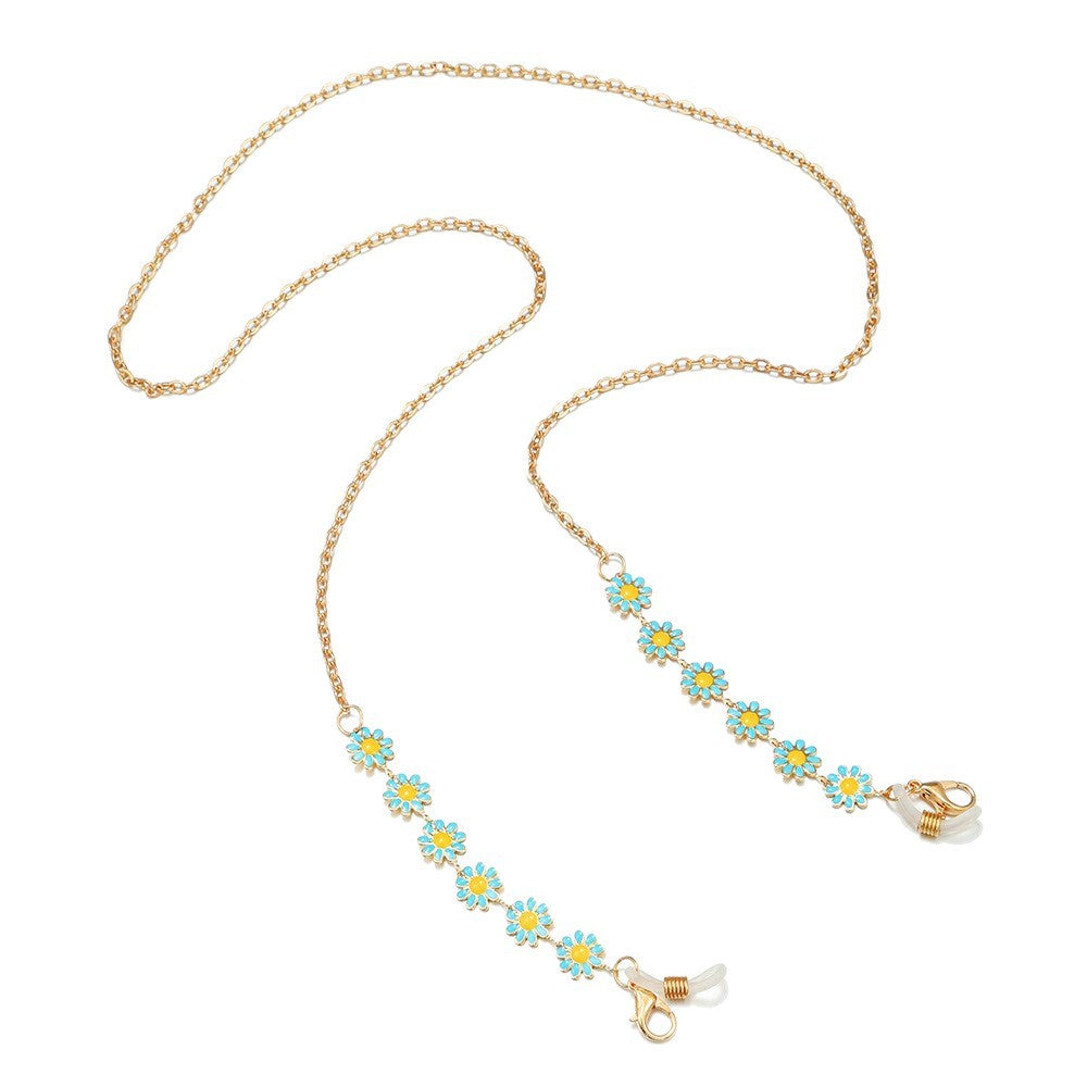 Floral Charm Brillen Kette Karnz