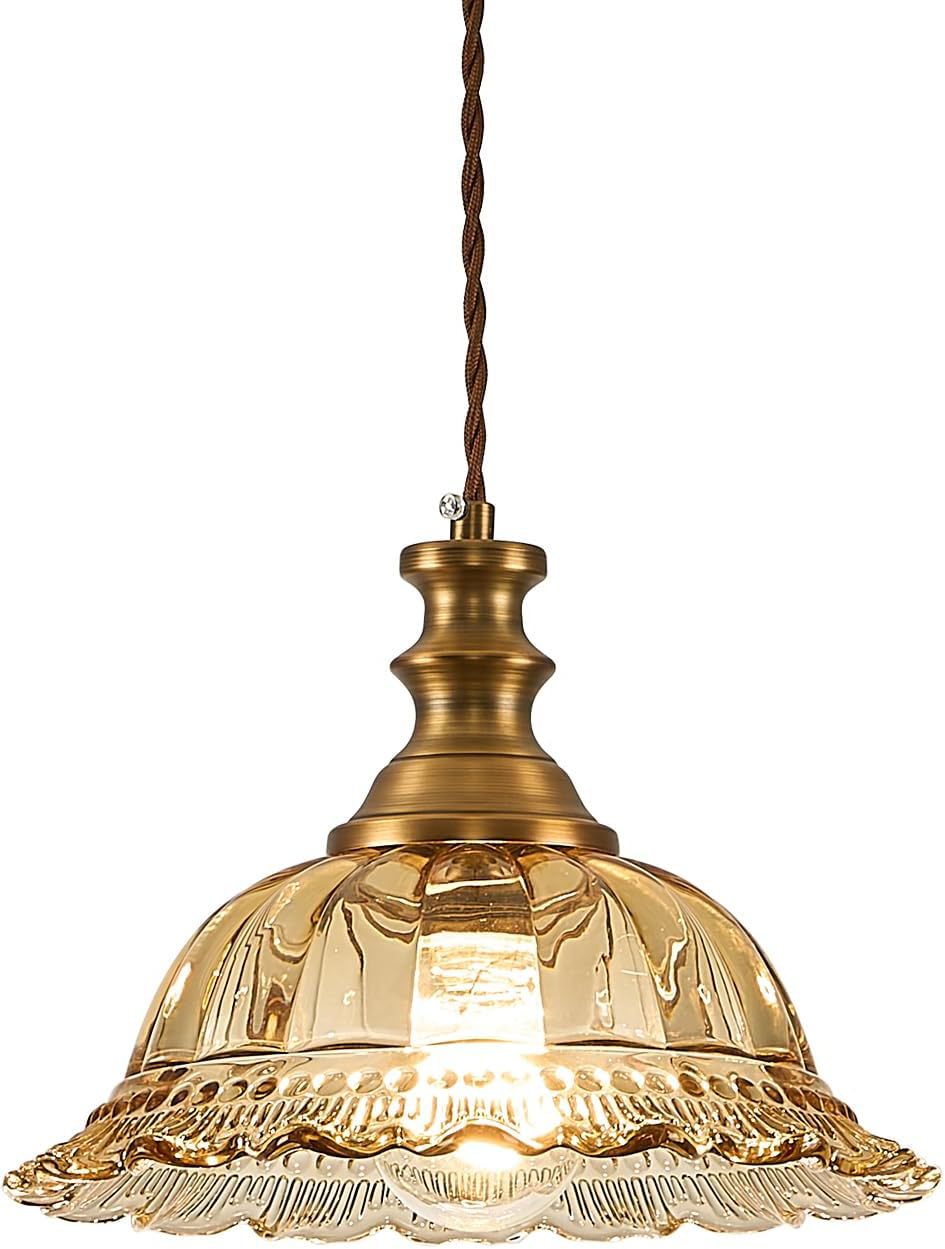 Vintage Glas Pendelleuchte
