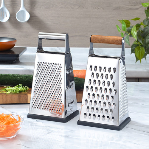 Ergonomische Edelstahl-Käse- und Gemüsereibe Karnz
