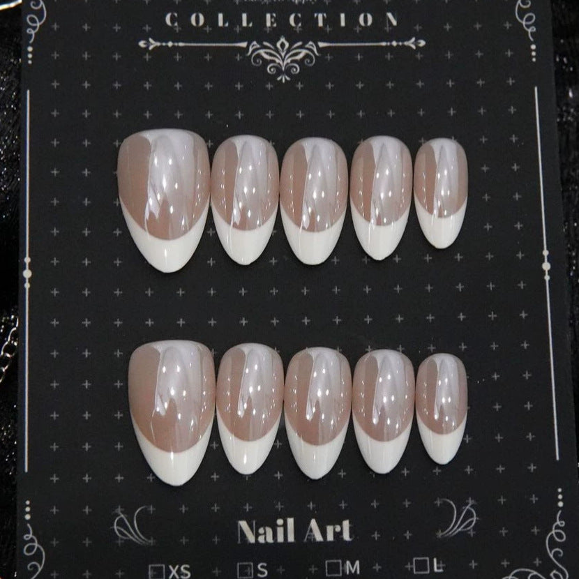 Premium French Tip Press-On Nägel