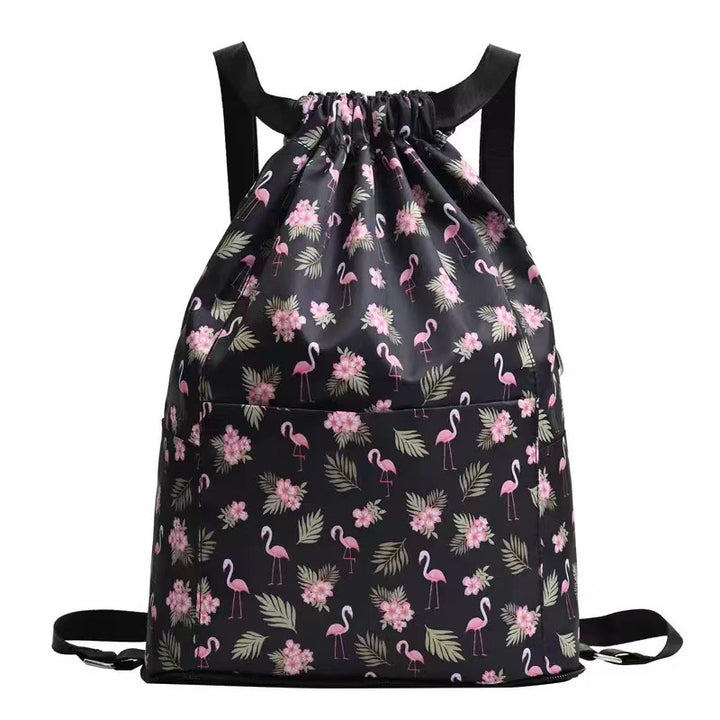Zugkordel Blumendruck Rucksack Karnz