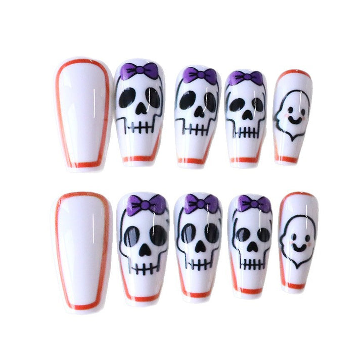 Künstlerische Halloween-Themen-Nagelverlängerungen Karnz