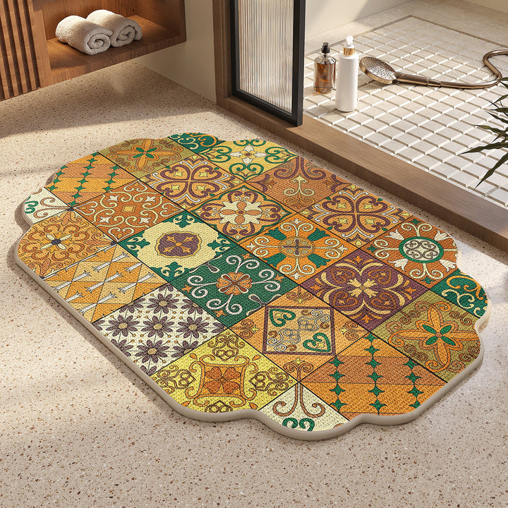 Vintage Mosaik Badematte