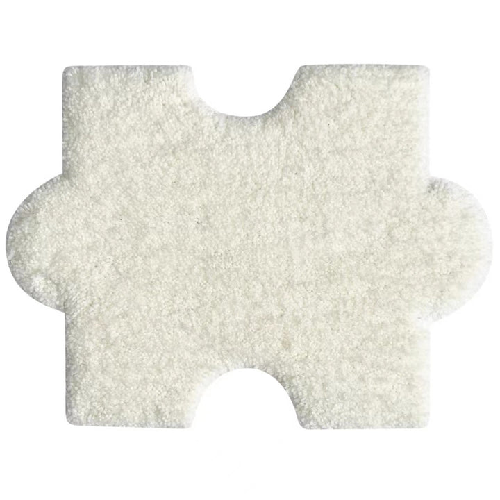 Weicher Plüsch-Badeteppich in Puzzleform