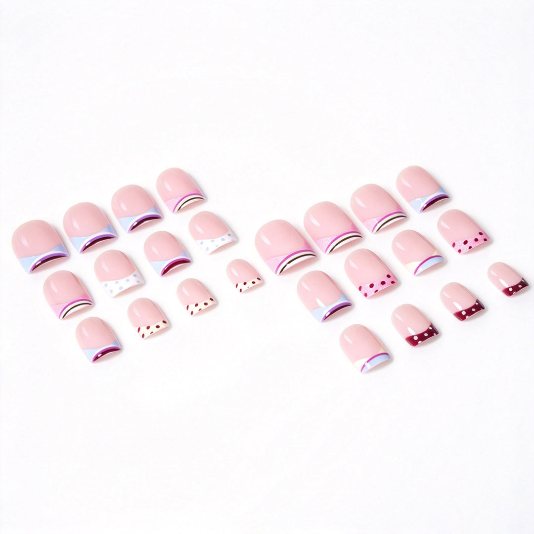 Trendy French Tip Nagelkunstset