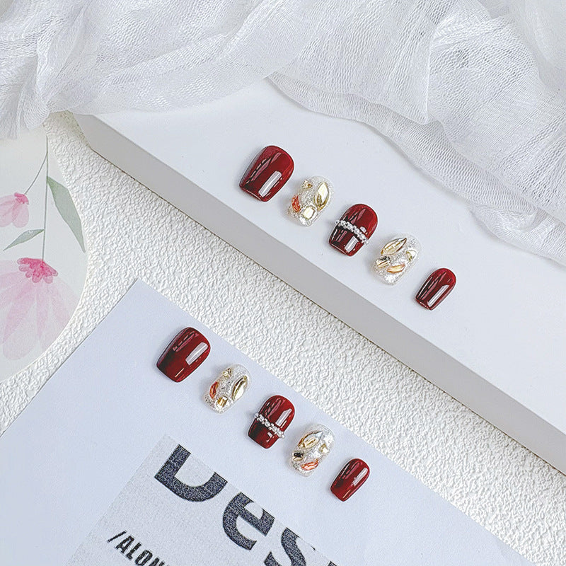 Handgemachtes Press-On Nagelset Karnz