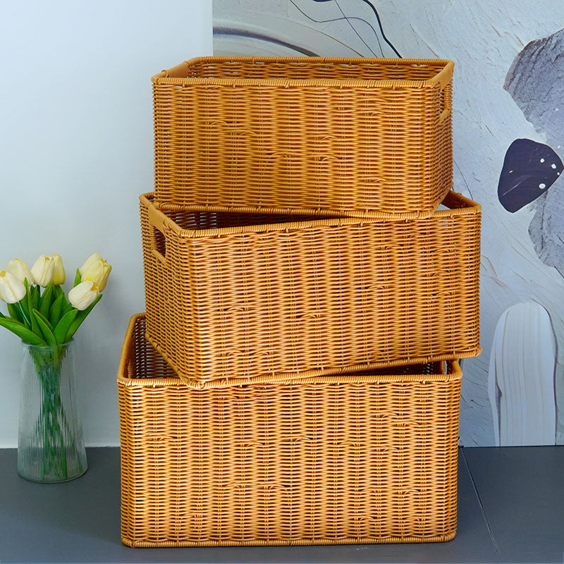 Rattan Aufbewahrungskorb mit Griffen Karnz