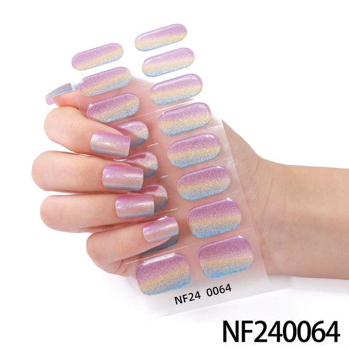 Glänzende Glossy Nail Wraps