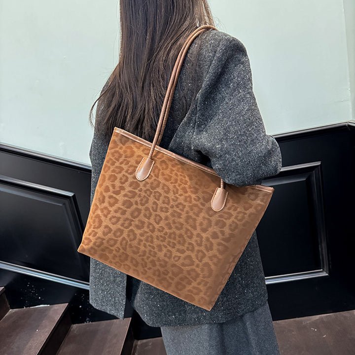 WoStylish Leopard Print Tote Bag Karnz