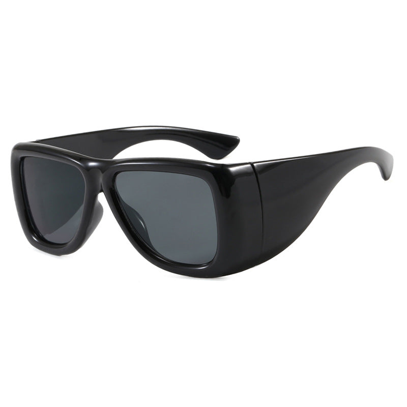 Damen trendige oversized Sonnenbrille mit markantem Schildpatt-Design Karnz