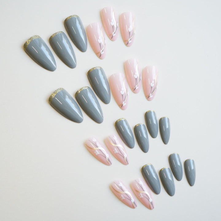Künstlerisches Press-On Nageldesign Set