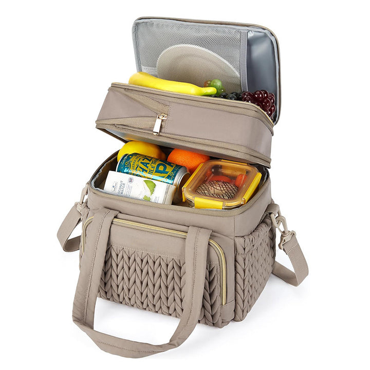 Isolierte Picknicktasche mit Mehrschichtigem Innenfach und Praktischem Tragesystem Karnz