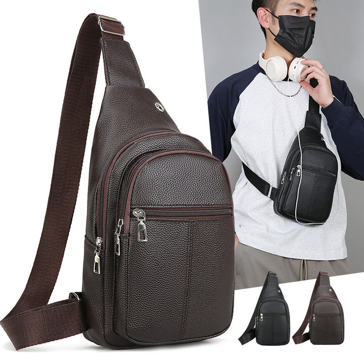 Premium Leder Sling Rucksack Karnz