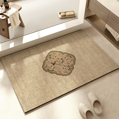Dekorative florale Muster Badematte