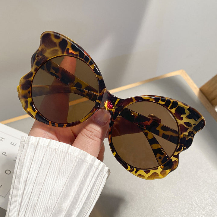 Damen Cat-Eye Sonnenbrille mit einzigartiger Rahmenführung und UV-Schutz Karnz