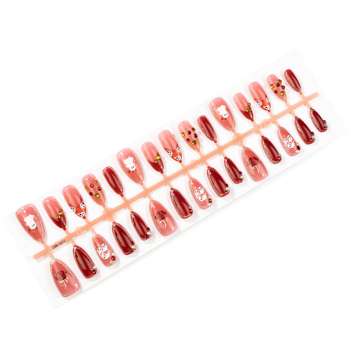 Künstlerisches Halloween-Themen Press-On Nagelset 1790738645