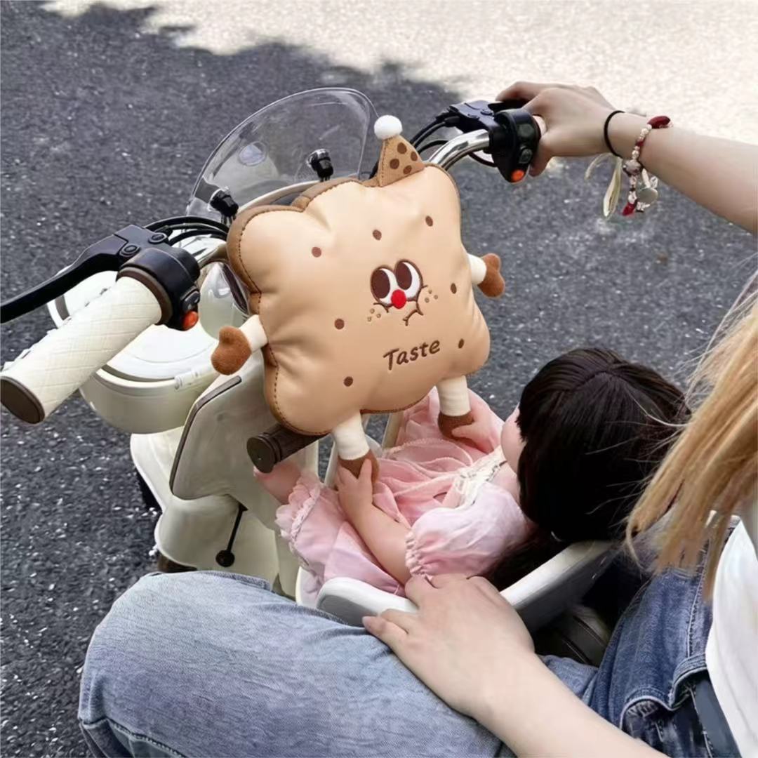 Gepolstertes Lenker-Handmuff für Roller mit niedlichem Plüsch-Katzenmotiv
