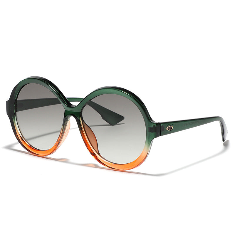 Damen oversized modische Sonnenbrille mit einzigartiger Rahmenform Karnz