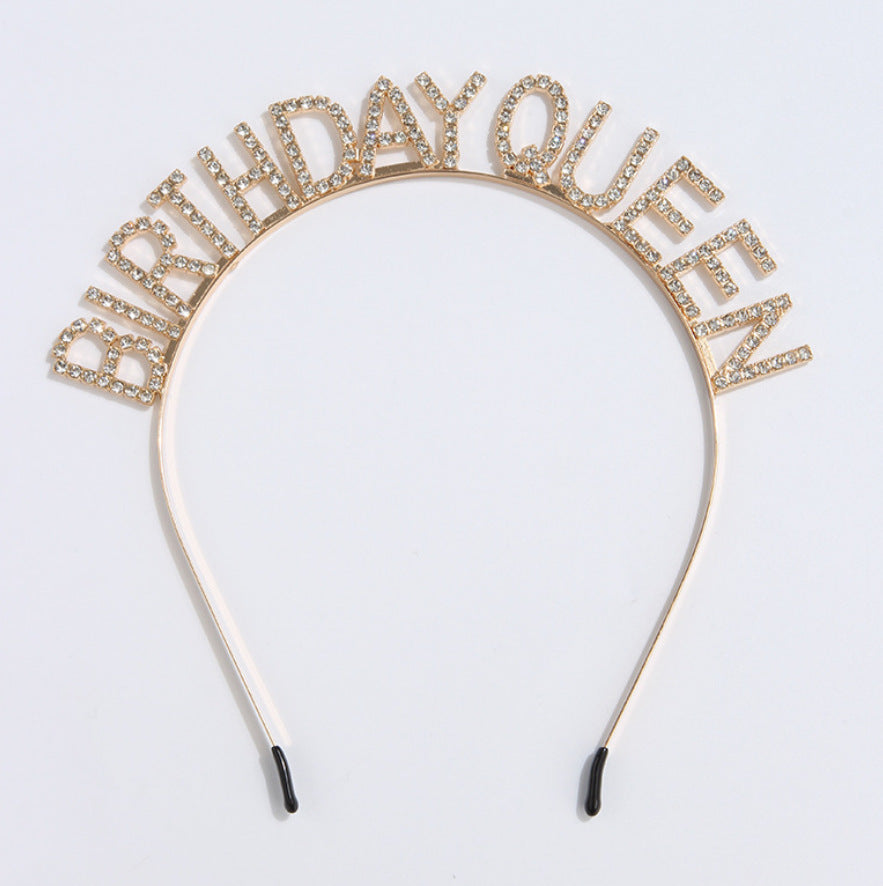 Damen Haarschmuck mit funkelndem Schriftzug Karnz