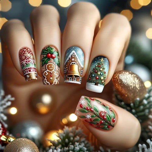 Weihnachtskunstnägel Set Karnz
