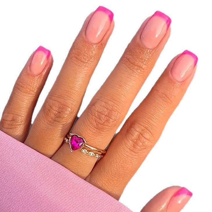 Chic Französische Tip Nagelverstärkungen Karnz