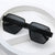 Damen moderne Oversized-Sonnenbrille mit asymmetrischem Rahmen Karnz