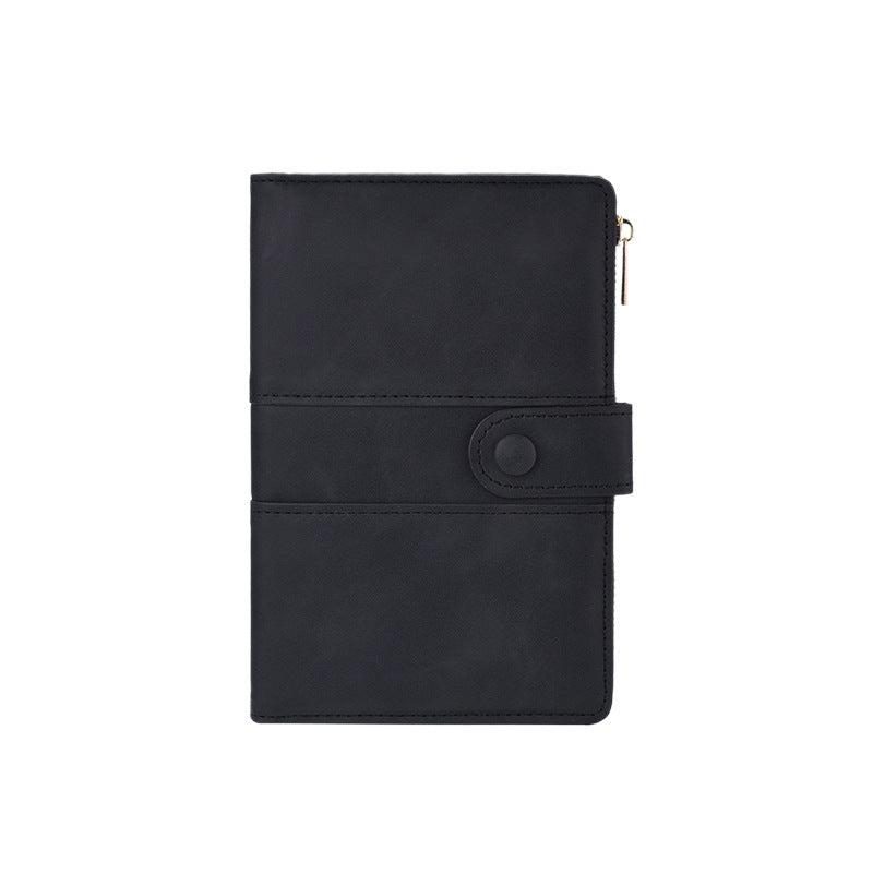 Premium Leder Reißverschluss Journal Organizer Karnz