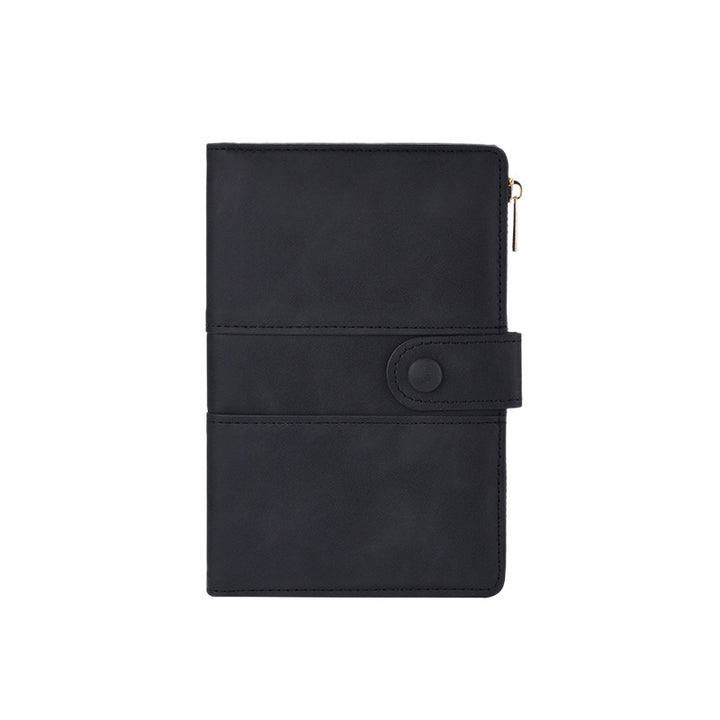 Premium Leder Reißverschluss Journal Organizer Karnz