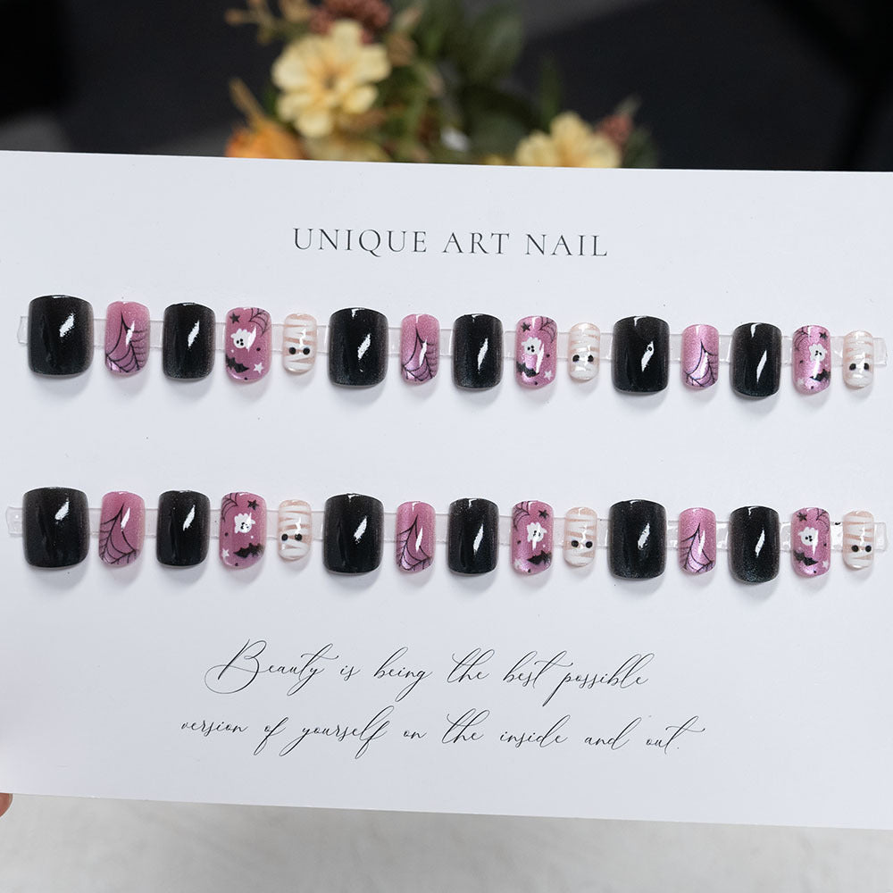 Halloween-Themen Druck-On-Nagelkunst