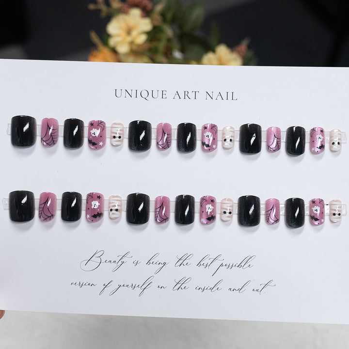 Halloween-Themen Druck-On-Nagelkunst