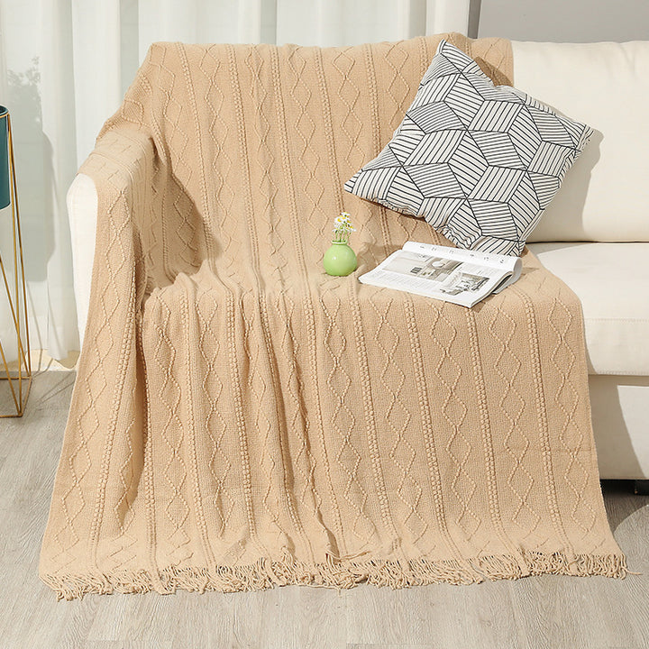 Home Dekorative Strickwurfdecke