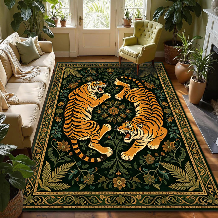 Künstlerischer Tigerprint-Teppich