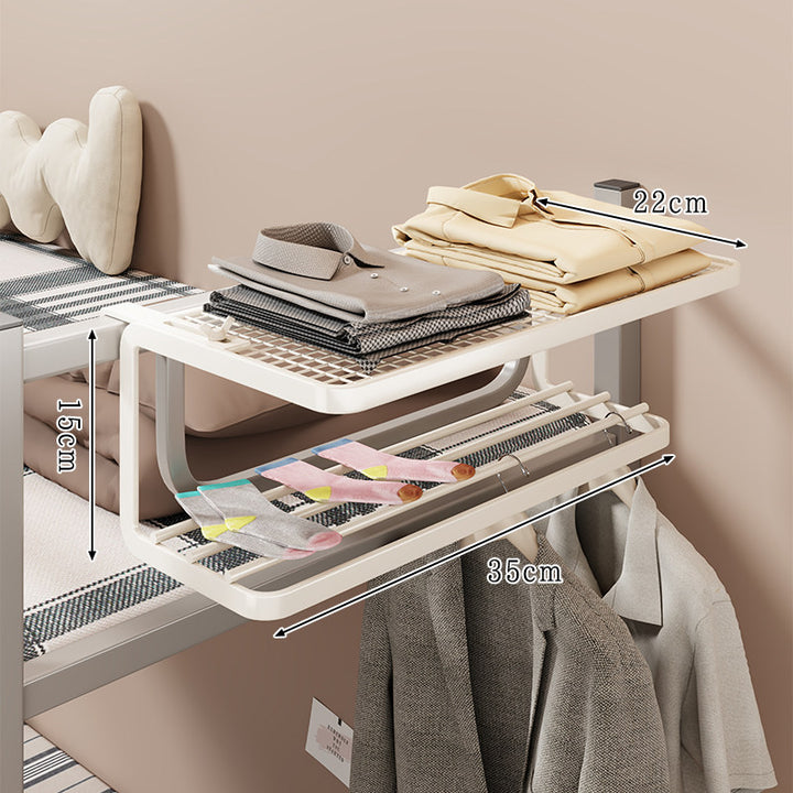 Über-Schienen-Bettgestell Zigzag Multi-Hängeregal Kleiderorganisator