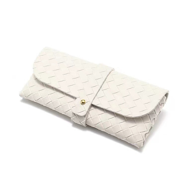Gewebte Leder-Clutch Karnz