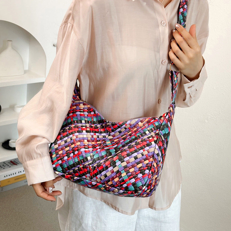 Bunte Woven Hobo Bag Karnz