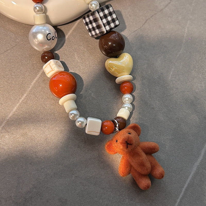 Dekorativer Perlen-Charm-Halskette Karnz 1790134836