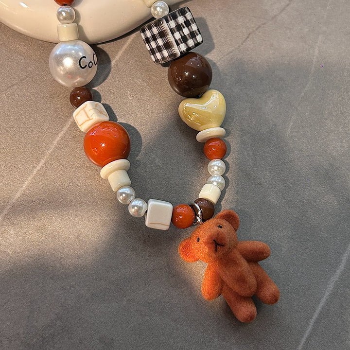 Dekorativer Perlen-Charm-Halskette Karnz 1790134836