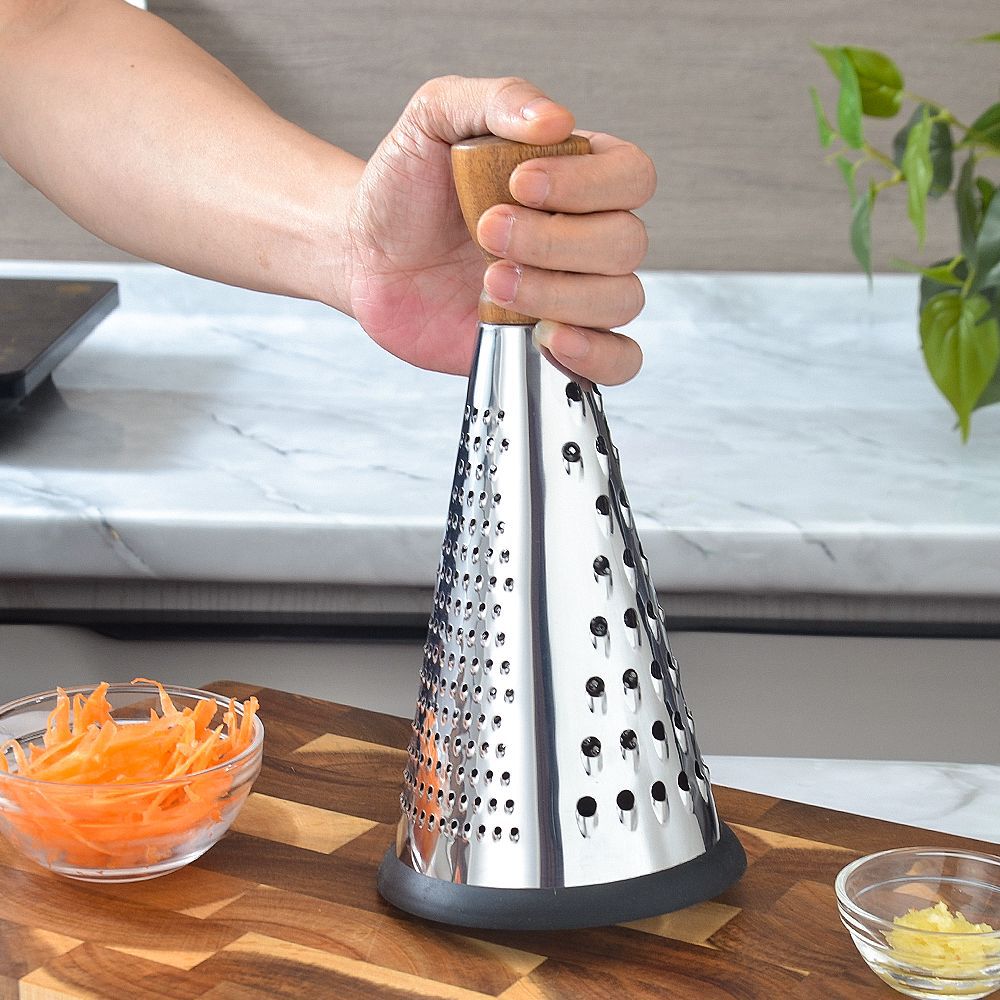 Ergonomische Edelstahl-Küchenreibe mit Rutschfestem Griff Karnz